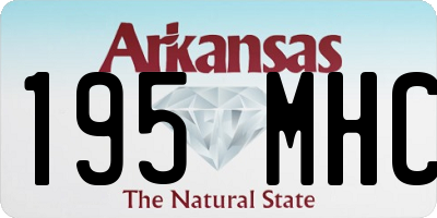 AR license plate 195MHC