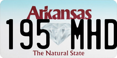 AR license plate 195MHD