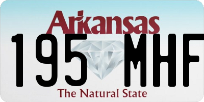 AR license plate 195MHF