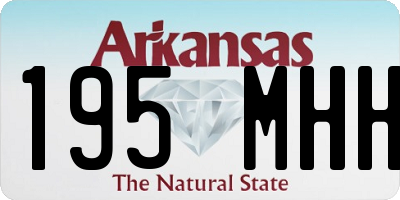 AR license plate 195MHH