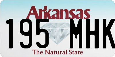 AR license plate 195MHK