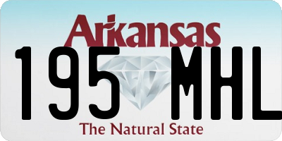 AR license plate 195MHL