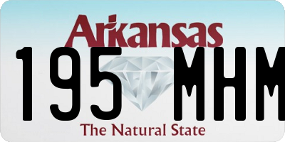 AR license plate 195MHM