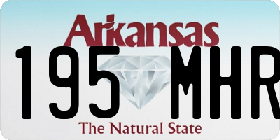 AR license plate 195MHR