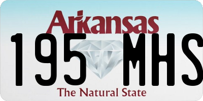 AR license plate 195MHS