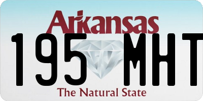 AR license plate 195MHT