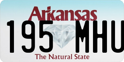 AR license plate 195MHU