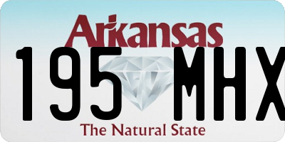 AR license plate 195MHX