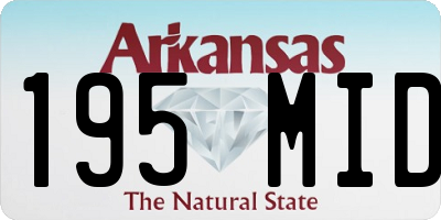 AR license plate 195MID