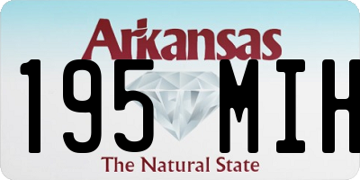 AR license plate 195MIH
