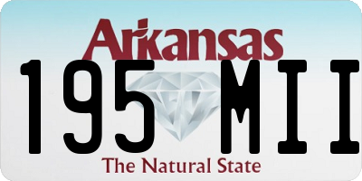 AR license plate 195MII