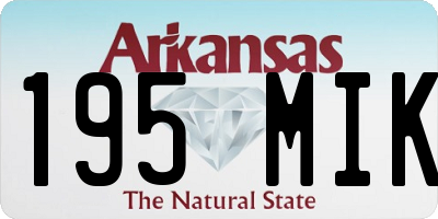 AR license plate 195MIK