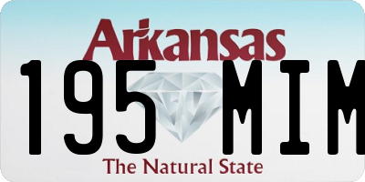 AR license plate 195MIM
