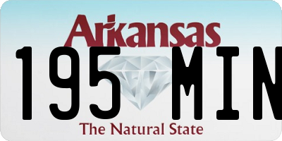 AR license plate 195MIN