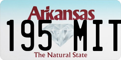 AR license plate 195MIT