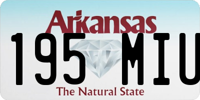 AR license plate 195MIU
