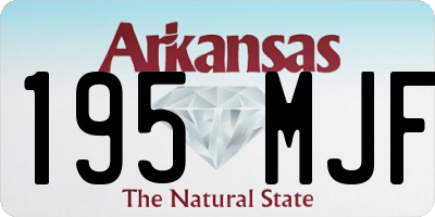 AR license plate 195MJF