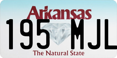 AR license plate 195MJL