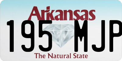 AR license plate 195MJP