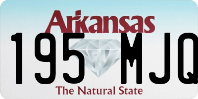 AR license plate 195MJQ