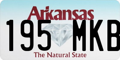 AR license plate 195MKB