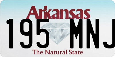 AR license plate 195MNJ