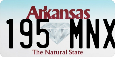 AR license plate 195MNX