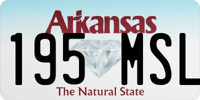 AR license plate 195MSL