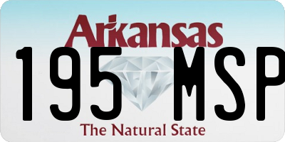 AR license plate 195MSP