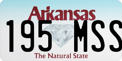 AR license plate 195MSS