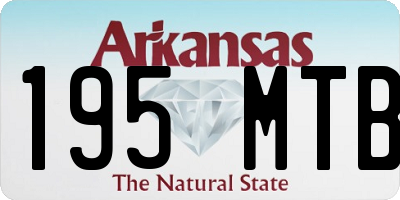 AR license plate 195MTB
