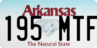 AR license plate 195MTF