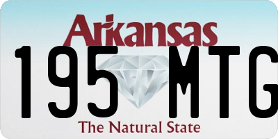 AR license plate 195MTG