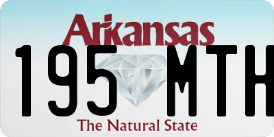 AR license plate 195MTH