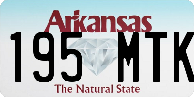 AR license plate 195MTK