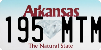 AR license plate 195MTM
