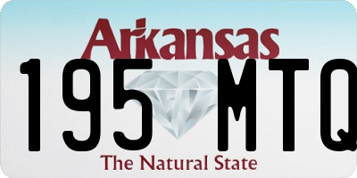 AR license plate 195MTQ