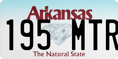 AR license plate 195MTR