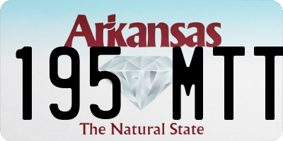 AR license plate 195MTT