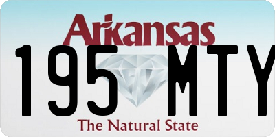 AR license plate 195MTY