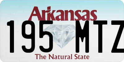 AR license plate 195MTZ