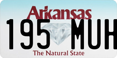 AR license plate 195MUH