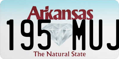 AR license plate 195MUJ