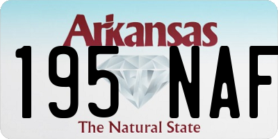 AR license plate 195NAF