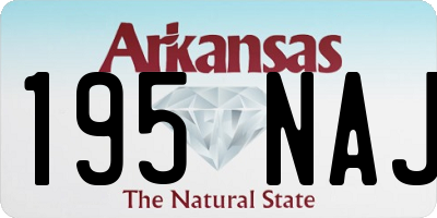 AR license plate 195NAJ