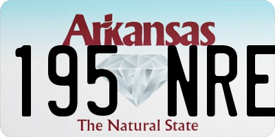 AR license plate 195NRE
