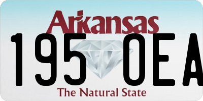 AR license plate 195OEA