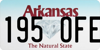 AR license plate 195OFE