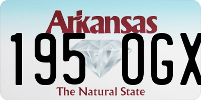 AR license plate 195OGX