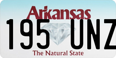 AR license plate 195UNZ